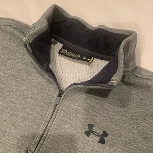 Boy’s Under Armour Golf 1/4 zip Pullover in Gray